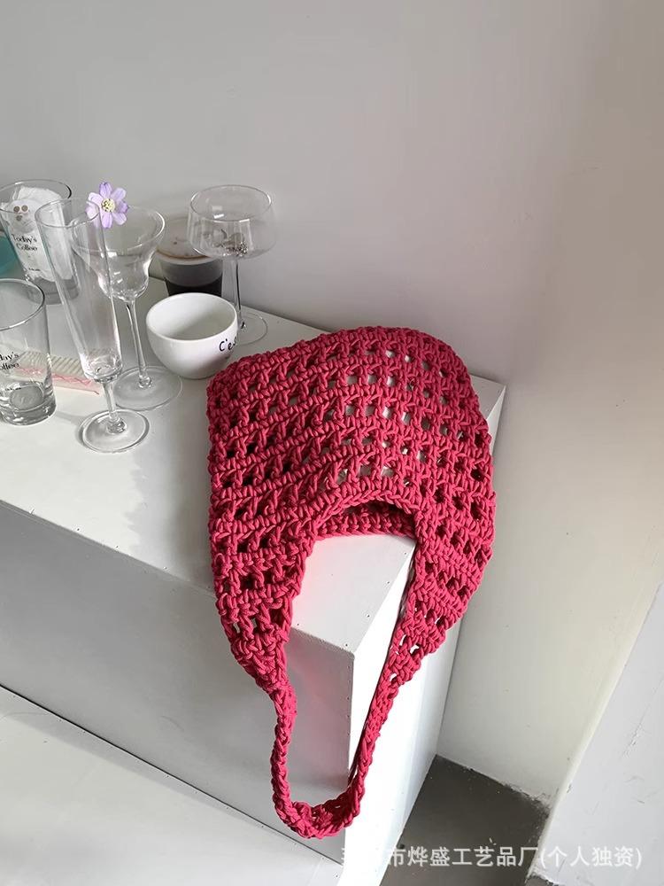 

Fashion Crochet Straw Bag for Women Raffia Woven Tote Handbag New Hollow Clutch Beach Bag for Vacation Casual Totes 2025