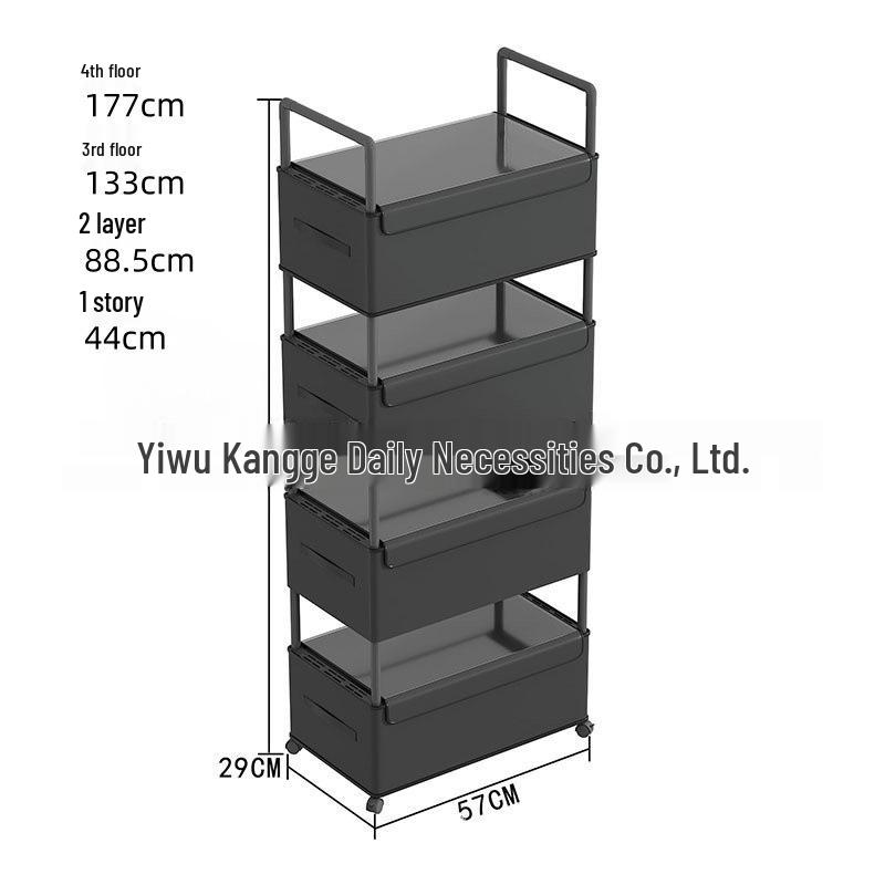 Cross-Border Multifunctional Multi-Layer Organizer Shelf and Movable Lingerie Storage Cabinet