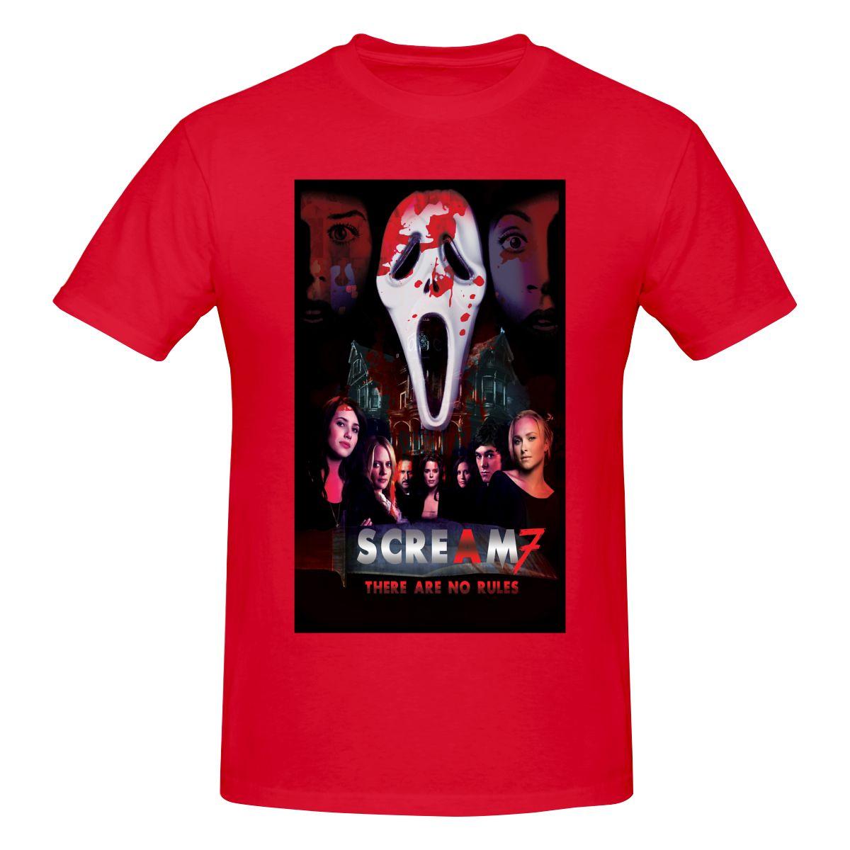 Funny SCREAM 7 Unisexs Tshirt Printed Tops are loose and slim fit Womens Tshirts S