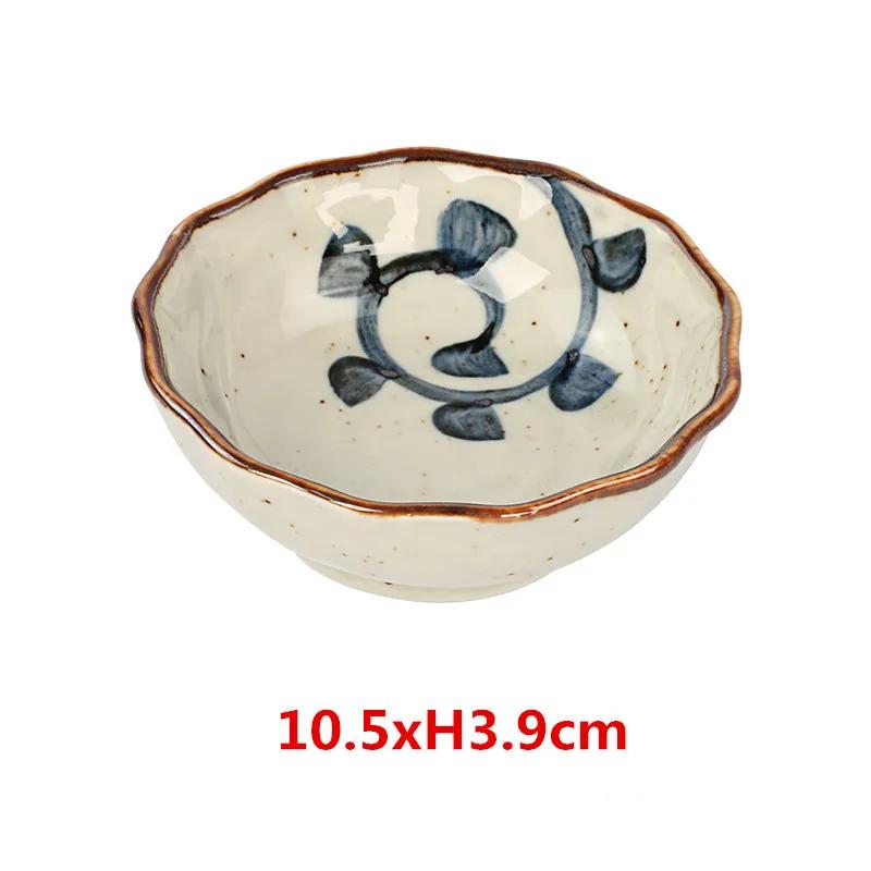 2 Pcs Japanese Creative Ceramic Household Dishes Desserts Small Bowls Bowl Snacks Cold Dishes Hot Pot Seasoning Saucer Soy Sauce