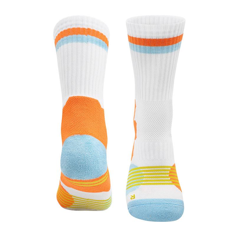 Children'S Basketball Socks Non-Slip Medium Tube Socks High-Top Professional Sports Socks Boys High Towel Socks Women
