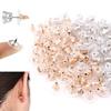Silver Gold Tone Earring Backs Stoppers Boxes Earrings Findings Jewelry Accessories 925 Sterling Silver Tone Earring Backs
