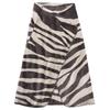 AQUA Mofua Warm Winter Premium 138 X 93 Zebra Dark 503114Z9 Blanket, Microfiber, 3-Way, Half-Size, Cm, Print, Gray,