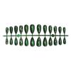 Fashion Press On Nail With Emerald Cats Eye Design Lightweight Full Cover Stick On Nail for Women Manicure