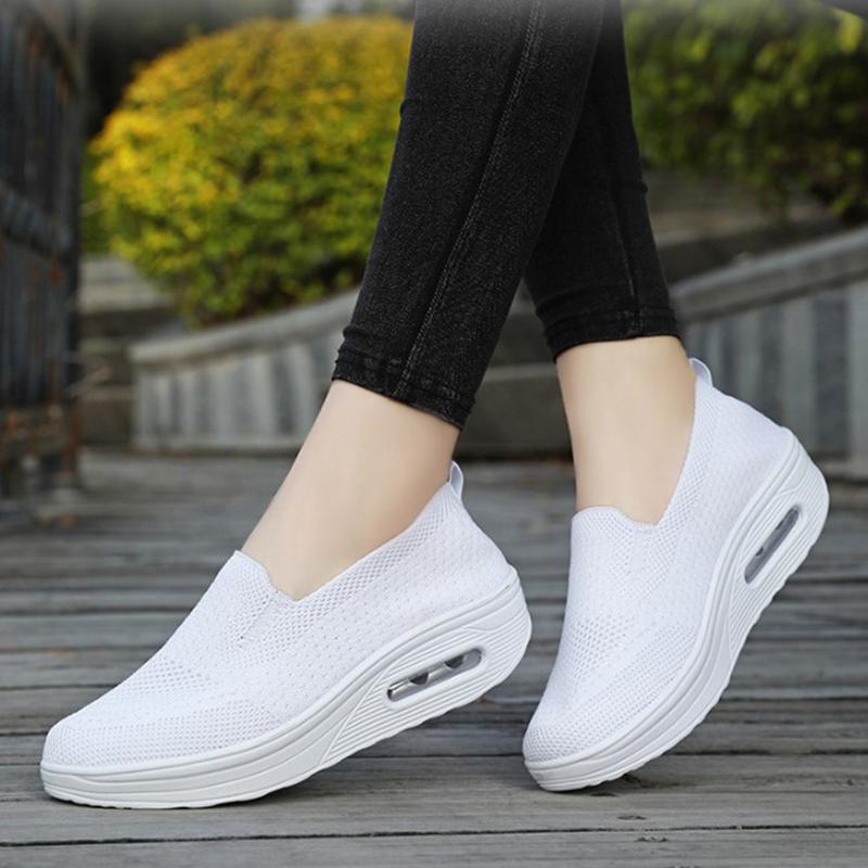 Athletic Women'S Springtime Athletic Shoes New Mesh Breathable Lightweight Daily Walking Women Shoes Breathable Shoes De Mujer