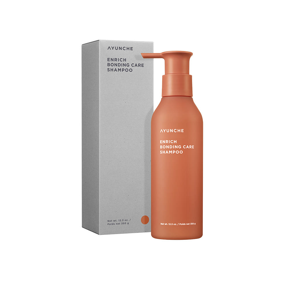AYUNCHE Enrich Bonding Care Shampoo 350g Korean Bond Repair Shampoo for Damaged & Brittle Hair