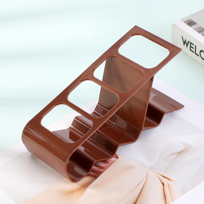 Multi-Slot Remote Control Holder - PP Plastic Desktop Organizer for TV/Air Conditioner, Space Saving Stand