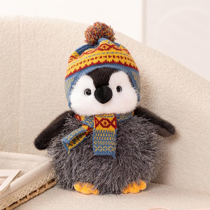 Cute Penguin Plush Toy With Hat For Kids And Childrens Birthday Gift