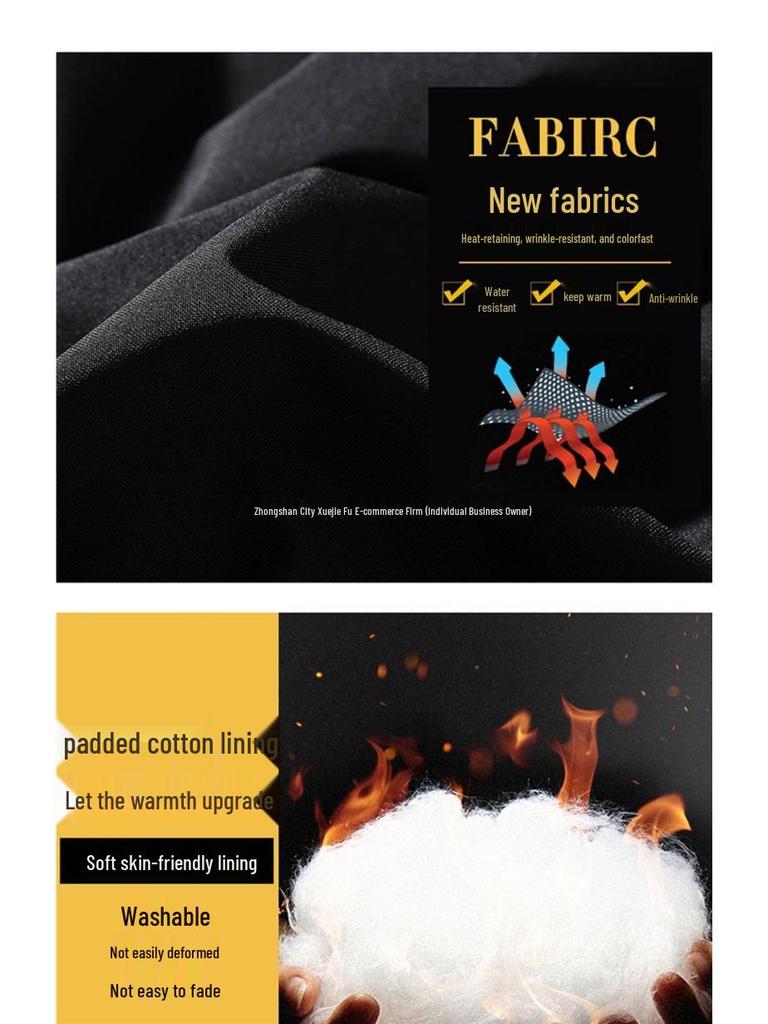 Marken Herren Slim Fit Daunenjacke - Dicke Warme Lässige Oberbekleidung mit Stehkragen für Herbst & Winter