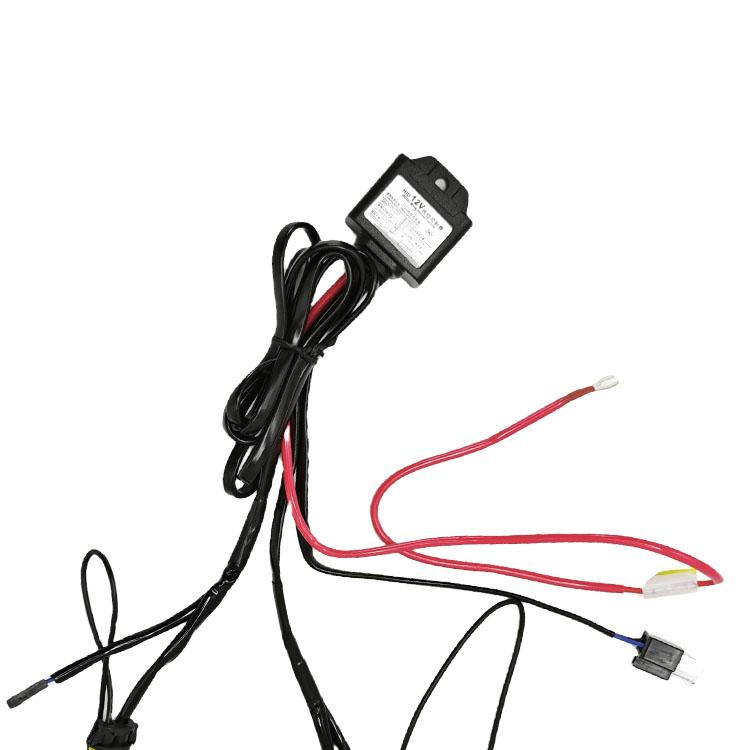 IDISON HID Wiring Harness 12V 130W 1pc Cable Wire Relay Wire Harness Controller for BI LED Projector Lens Installation Car Part