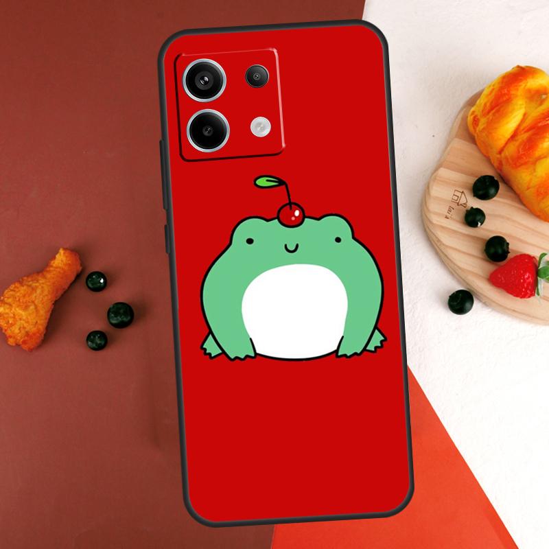 Cute Funny Frog Case For Xiaomi Redmi Note 14 13 Pro 9 10 11 12 Pro 10S 11S 12S Redmi 13C 10C 12C 14C Coque
