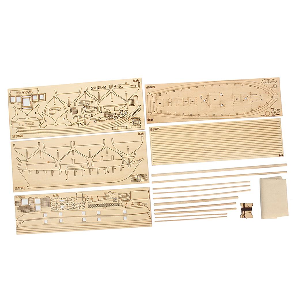 DIY Ship Assembly Model Kits Wooden Sailing Boat Scale Model Decoration Toys Gifts for Kids Adults