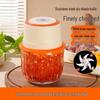 6-Blade Electric Garlic Chopper & Meat Grinder for Home Kitchen - Automatic Garlic Masher, Garlic Paste Maker