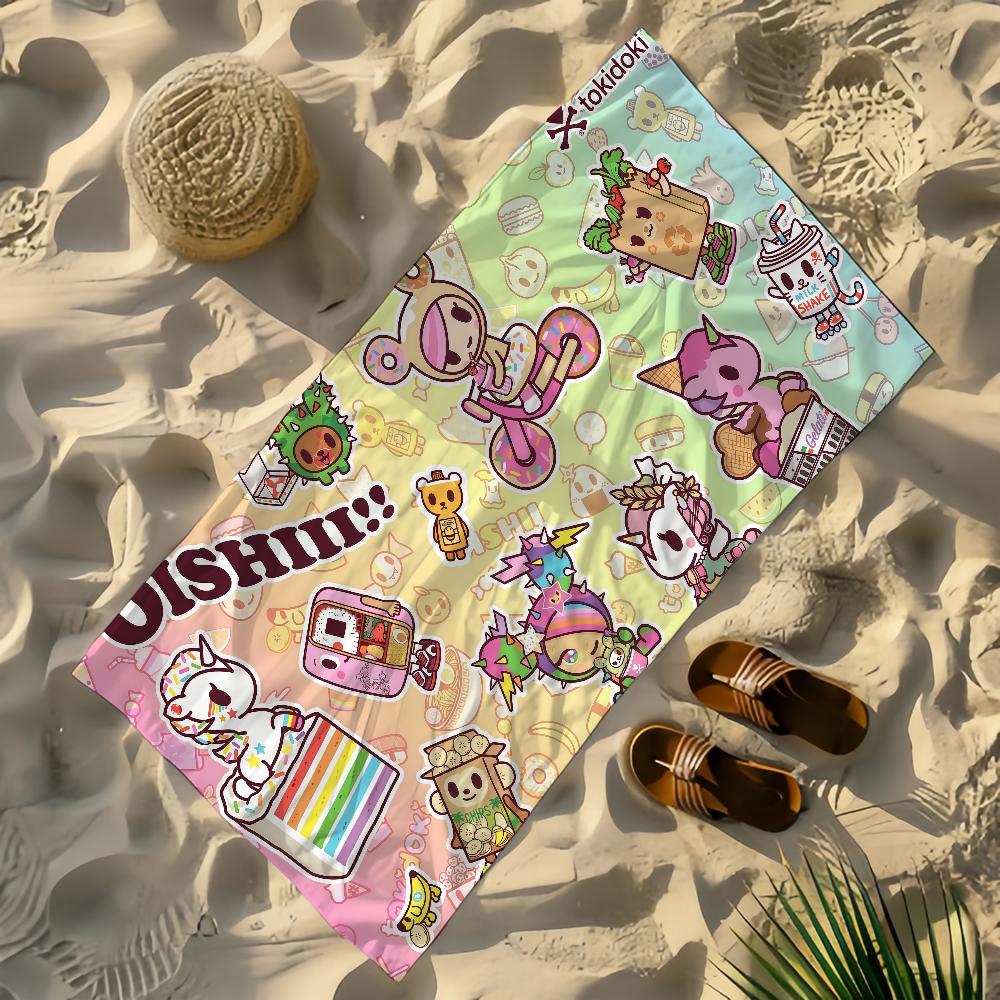 Art T-Tokidoki Towel Yoga Gym Yoga Gym Lightweight Portable for Swimming Beach Travel Sports Accessories Sandproof