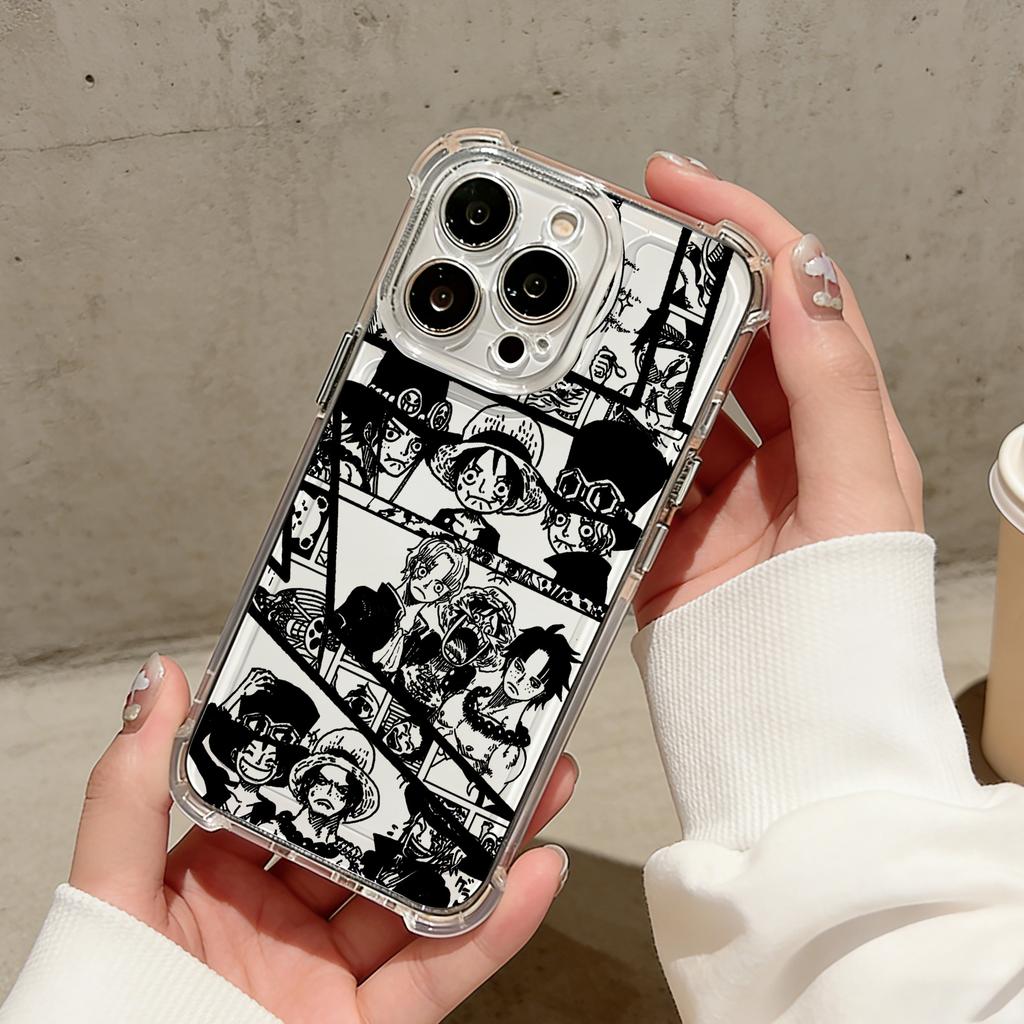 Anime Luffys Zoros Phone Case For iPhone 17 16e 16 15 14 13 12 11 Mini Air Pro Max X XR XSMax 7 8 Plus Anti Fall Clear