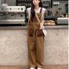 Women's Denim Jumpsuit Korean Fashion Literary All-match Suspender Chic and Elegant Woman Jumpsuit Trend Temperament Ins Popular
