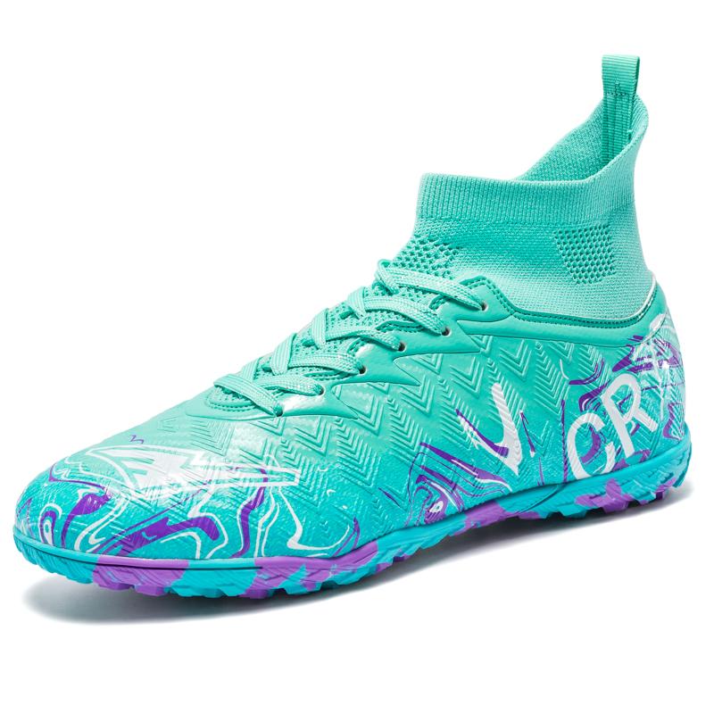 Men'S Soccer Field Boots Tf/Fg Teenager Football Boots Non-Slip Grass Training Sneakers High Quality Soccer Cleats Footwear