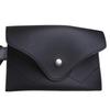 Shoulder Bag Waist Band Mini PU Leather Women Clothing Accessory - Black, as described
