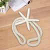 Rope Curtain Tiebacks Natural Starfish Drapery Holdbacks with Cotton Rope for Drapes Beach Themed
