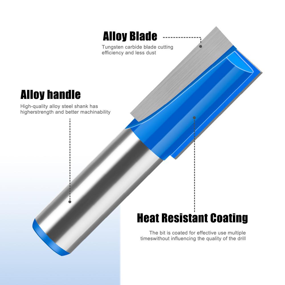 Extended Bottom Cleaning Cutter Diameter 10,16 Trimming Cutter Woodworking Milling Cutter Bakelite Milling Cutter Keyhole Opening Straight Knife