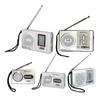 Small Portable Radio Vintage Battery Operated Radio Handheld Duals Band FM/AM Band Receiver Telescopic Antenna Built-in Speaker