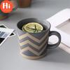 Hi Nordic Ceramic Retro Coffee Mug Simple Office Tea Cup Coarse Pottery Handmade Breakfast Milk Mug Couple Drinkware