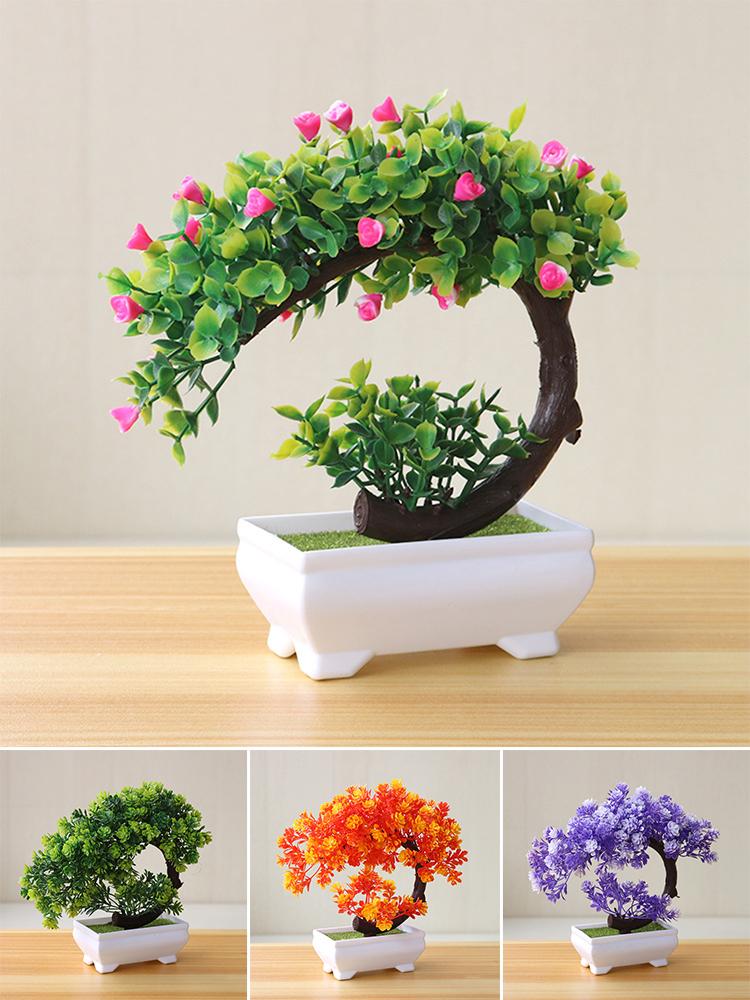 Sakura Snowball Simulation Plant Bonsai Computer Desk Policy Performance Bonsai Ornament Bonsai Small Tree Home Decoration Tree