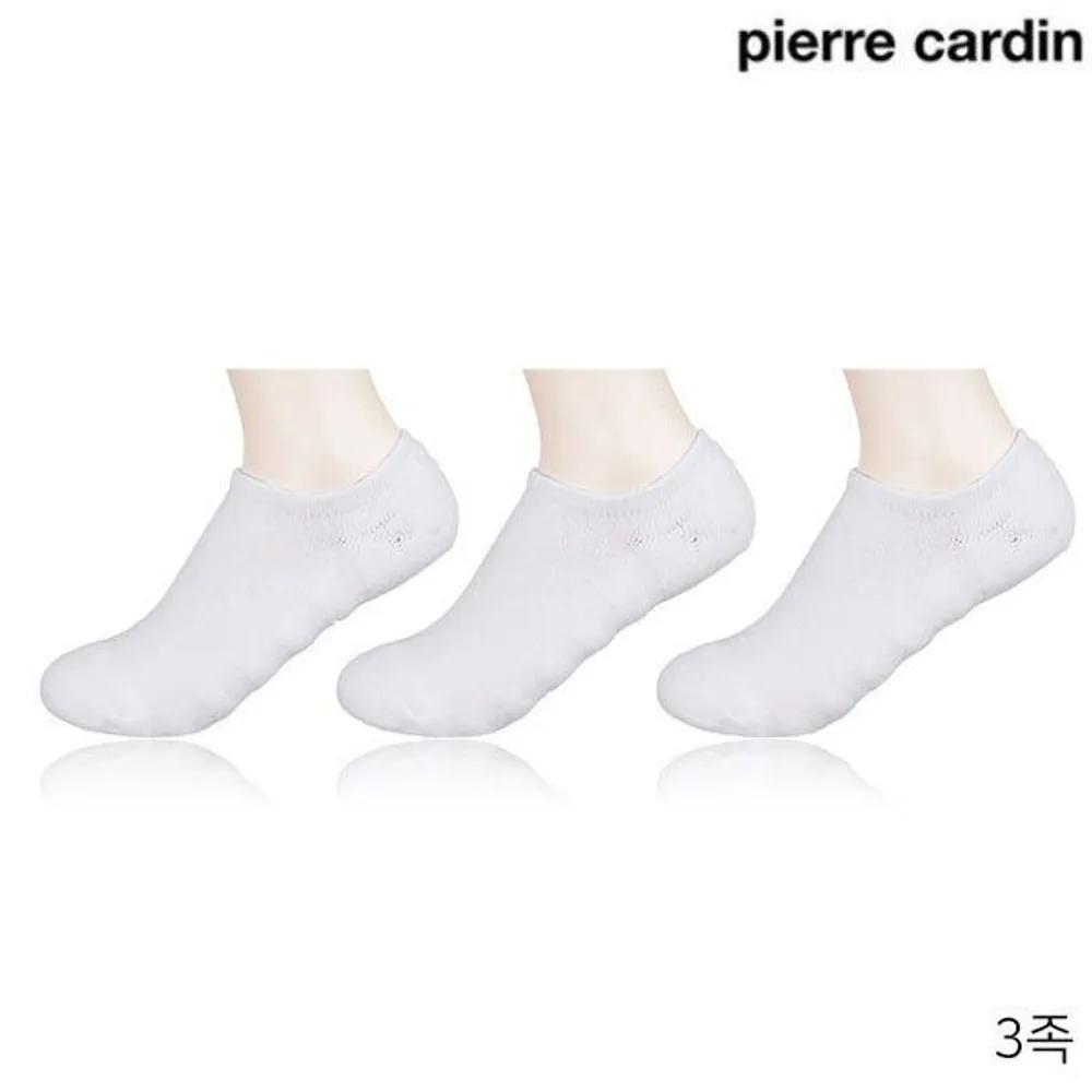 [Pierre Cardin] Women s Invisible Double-Pile Slippers White 3 Pairs Silicone [4177] 24cm