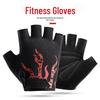 Unisex Fitness Gloves - Breathable, Non-Slip, Half-Finger Design for Cycling, Dumbbells, Pull-ups, and More.