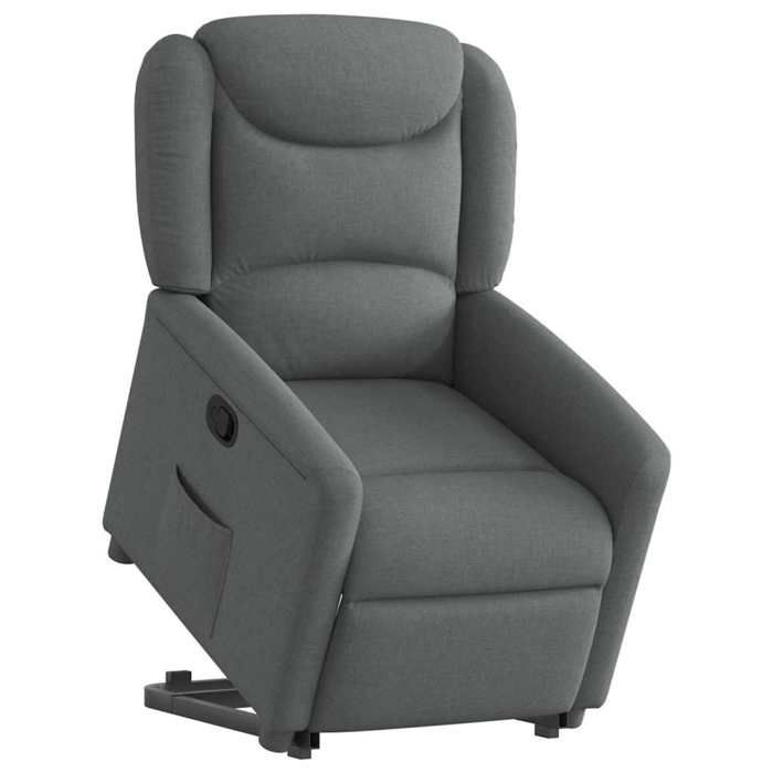 VidaXL Fauteuil inclinable Gris foncé Tissu 3303195