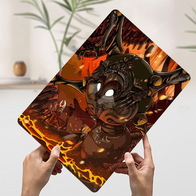 Hollow Knight Bosskampf Illustration Gedrucktes Poster Kundenspezifische Wandkunst Retro Vintage Metall Blechschilder für Zimmer Schreibtisch Dekor Zuhause