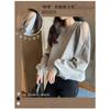Women S Oversize Thin Autumn Long Sleeve Zip Off Shoulder Hoodie Loose Fit Solid Top