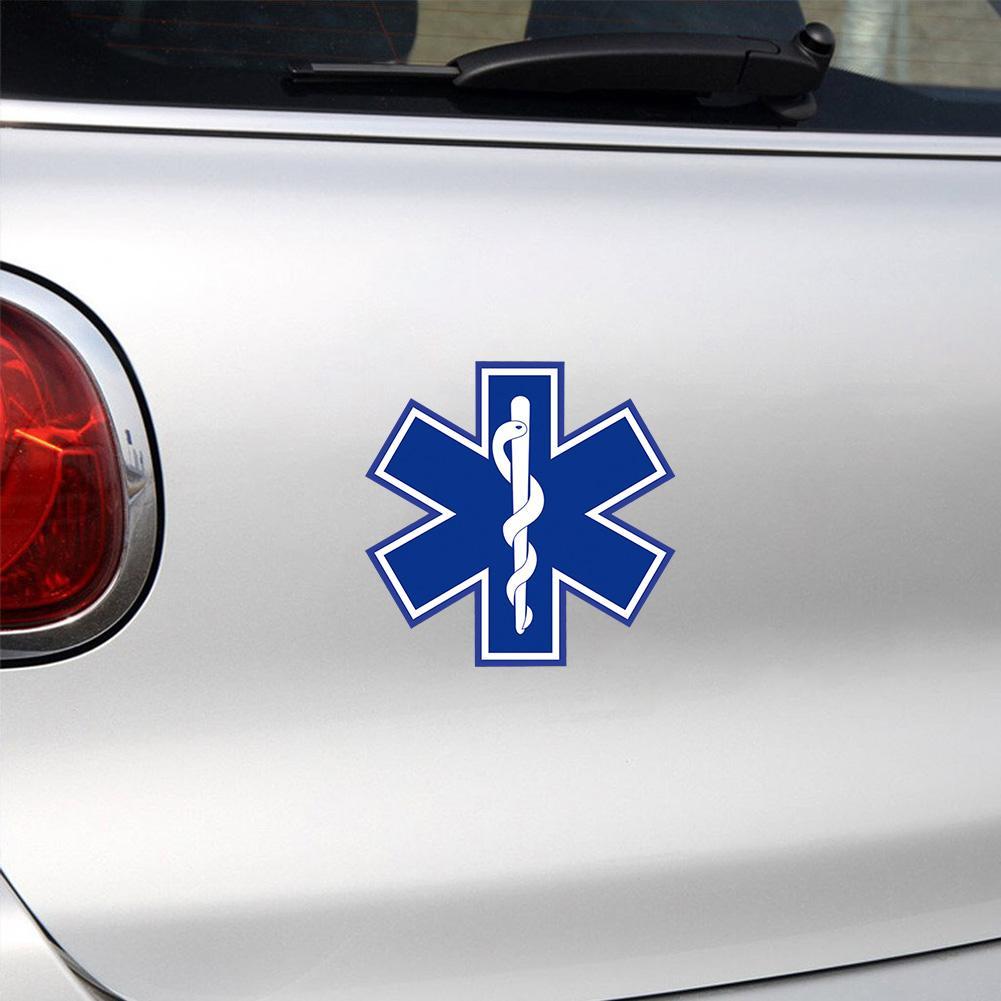 

12 см * 12 см забавная наклейка на автомобиль STAR OF LIFE светоотражающая наклейка на хвост автомобиля C1-7552