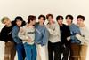 [USED] mahagrid. Logo knit, wine red, stray kids