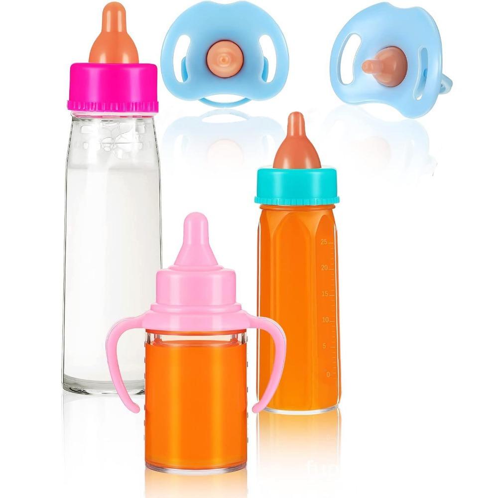 Multistyles Magic Milk Juice Bottles Fit Newborn Dolls Dollhouse Toys 18inch Doll