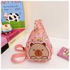 Capybara Printed Shoulder Crossbody Chest Bag Children Outdoor Wallet Leisure