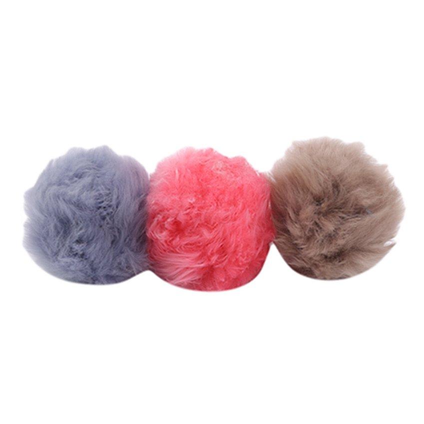 Anti-slip Woolen Covers Steering Wheel Cover 3Pcs Car-styling Winter Plush For Women Wool