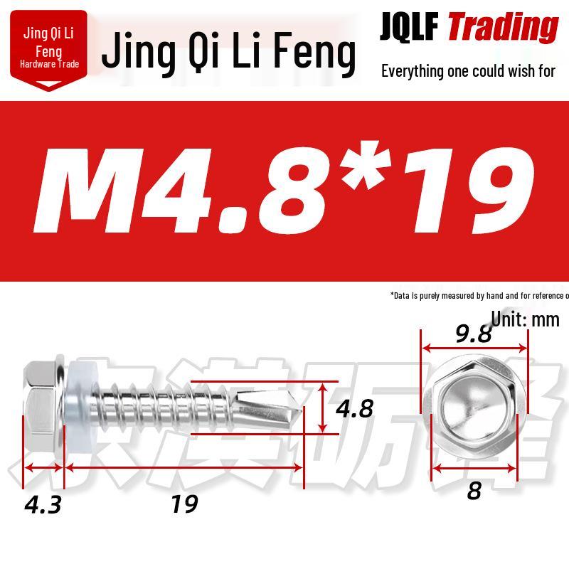 Stainless Steel 410 Hex Self-Drilling Screws for Color Steel Tiles
