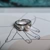 Silver Ring with Natural Pearl 2.5ct, Item Weight 4.99 G (2184362)