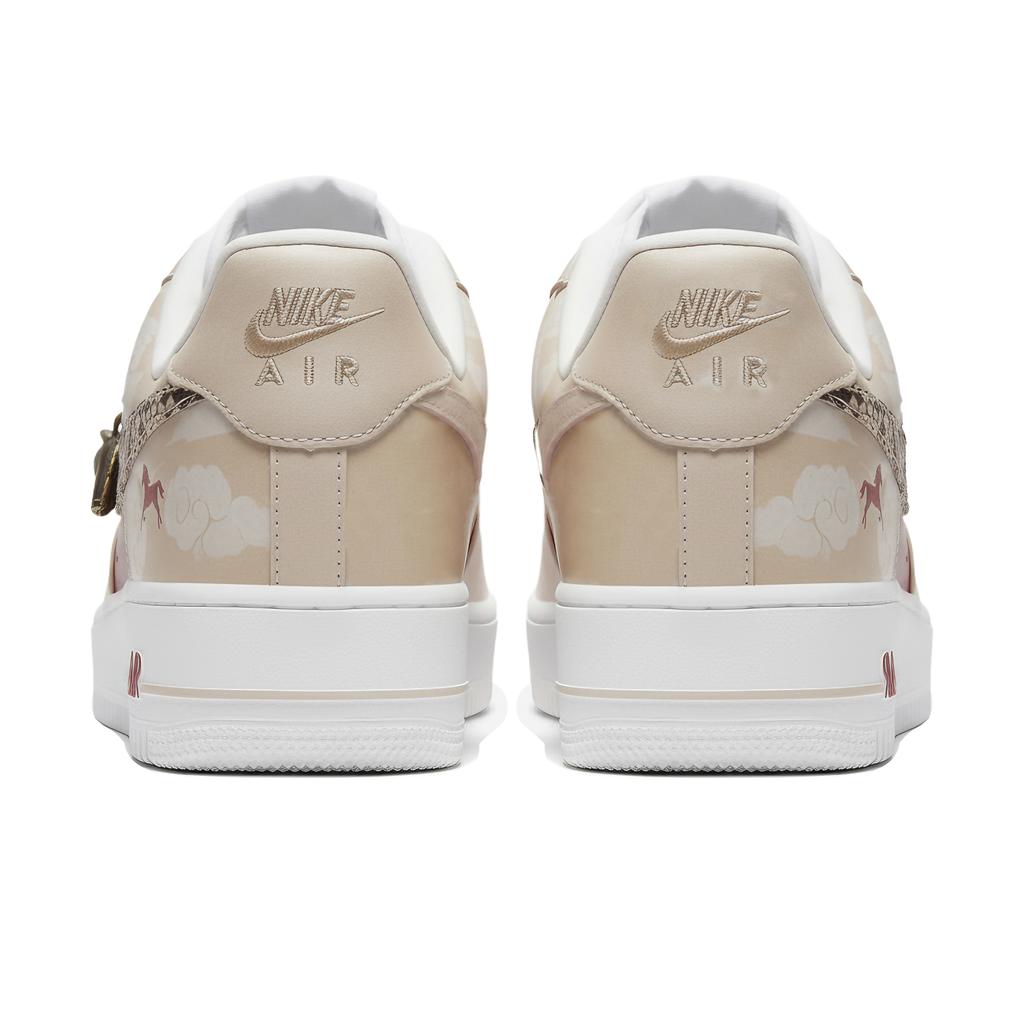 Nike Air Force 1 'Panda Leather, Sanci Laboratory, Horse Year, Red Crest Shadow Shoes Slip-Resistant Leather DV0788-001(Team-)-Random Packaging Bags