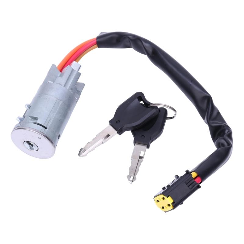 Ignitions Key Switches Assembly with Attached Harness Leads and Terminal Ends, Replaces 7701469419 with No Wire Changes or Added Adapter Harness