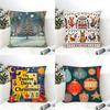 Impressionistic Illustration Color Patterns Pillow Case Home Living Room Decoration Linen Pillowcover Pillow Cases Cushion Cover