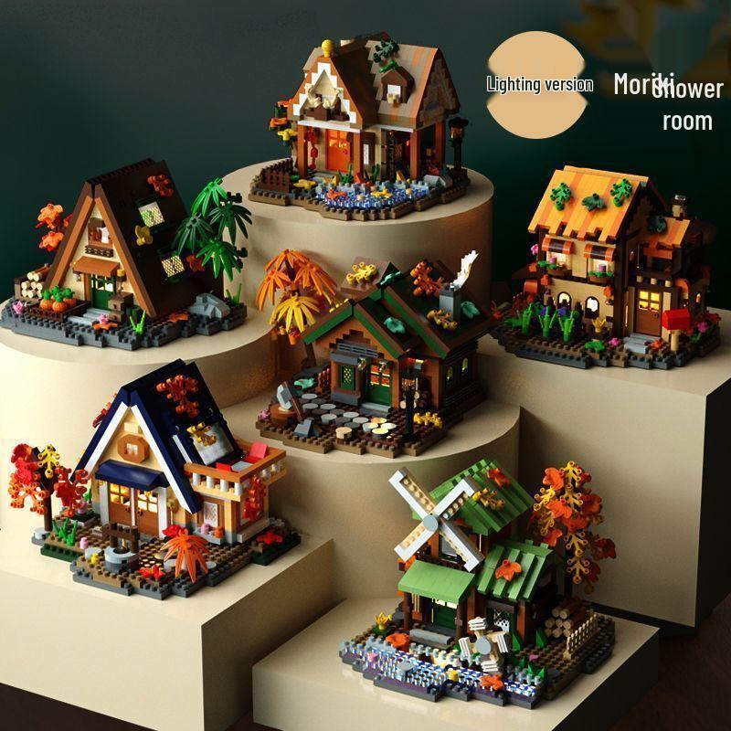 Internet Sensation Forest Treehouse Model Micro Building Blocks Toy - Perfect Gift for Friends