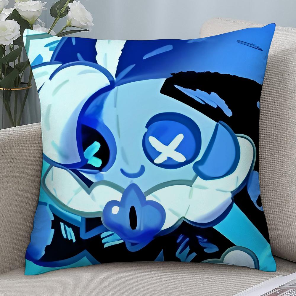 Game C-Cookie Run Kingdom Pillow Case 3D Print Polyester Fiber 40*40 cm Home Sofa Throw Pillow Cover Decoration Festival Gift