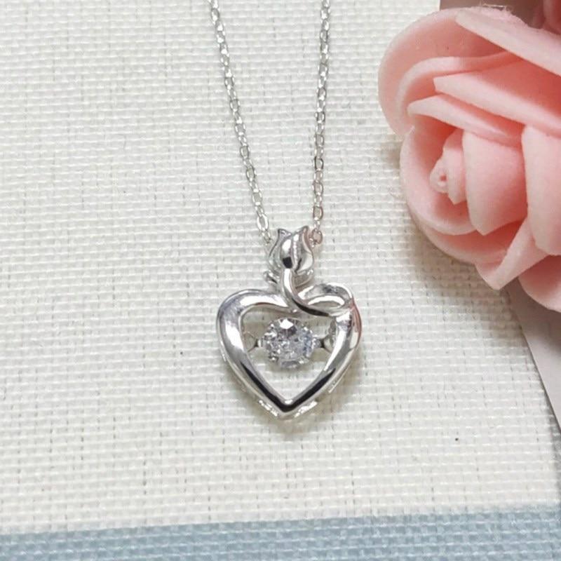 Modish Stylish   Tone Pendants Women Necklaces Round Zircon Stone Pendant Necklace Pendant Rose Gold Tone Fine Jewelry Anniversary Present