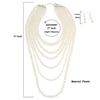 Simple Multi-layer Pearl Women's Necklace, Long Sweater Chain Jewelry