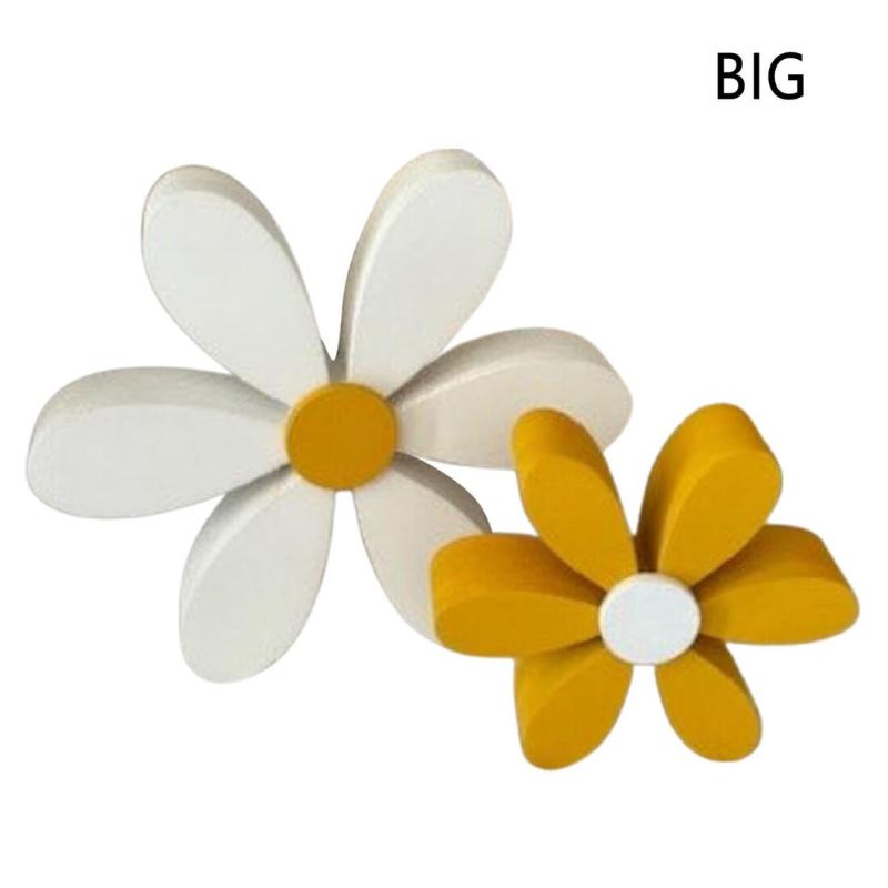 1pc Wooden Daisy Desk Ornament Home Decor Perfect for Your Desk To Create A Fresh and Pleasant Seasonal Atmosphere