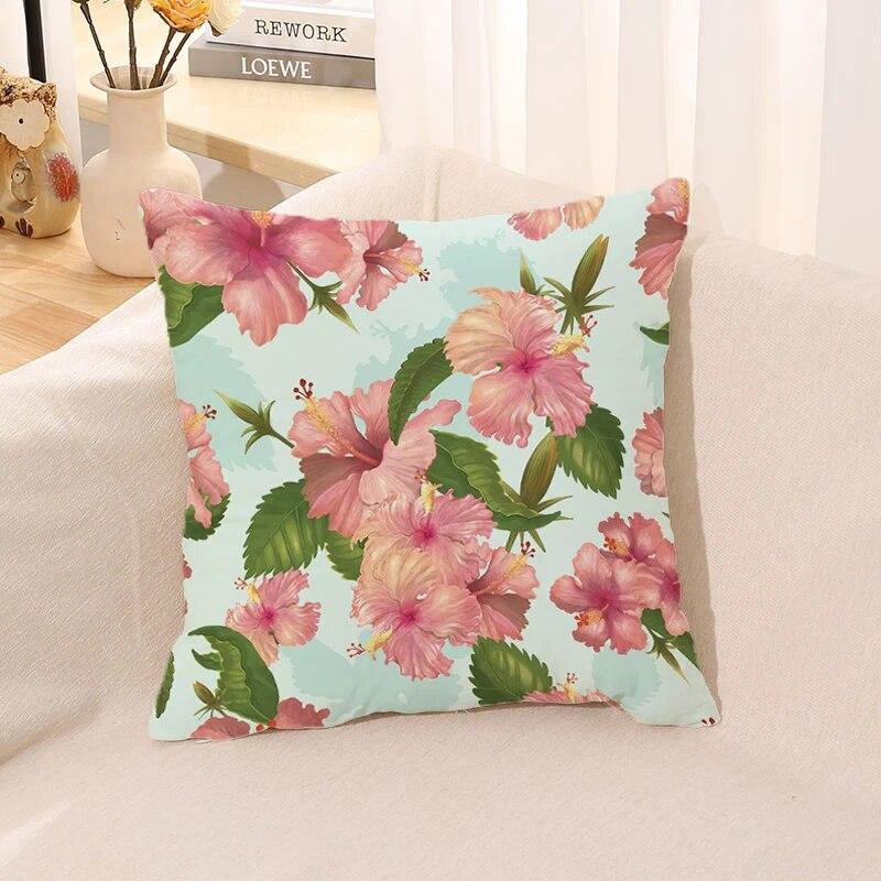 Retro Blomster Putetrekk Kontorpute Bil Sengesett Gave Hjem Anime Høst Sofa