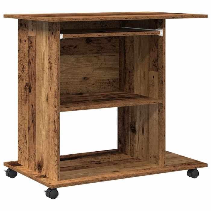 VidaXL Computer Desk Old Wood 80x50x75 Cm Engineered Wood, Desk, Work Desk, Office Table, Desk 856052