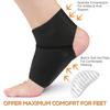 1 Pair Compression Arch Support Brace with Gel Ankle Protector Compression Flat Foot Socks with Gel